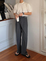 ASCLO TR Two Tuck Wide Slacks (3color)