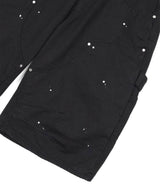 Double Knee Chino 8-Bermuda Pants - Black