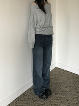 Katie Off-Shoulder Knitwear (3 colors)