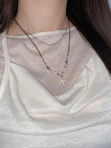 Surgical Steel Starfish Pearl necklace
