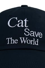 Cat Save The World ballcap (Navy)