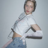 SW'S RIBBON T- SHIRTS - WHITE