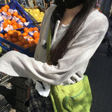 バチカン ペンダント ベーシックフィット スプリング ニット カーディガン (10 Colors)