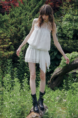 ANGEL HOOK DRESS white