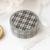 Tartan Check Masking Tape / Creamy Black