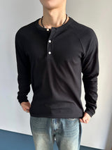 Lau Golji Henley Neck Long Sleeve 3C