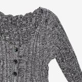 Swanne Damage Cardigan + Cropped Sleeveless Set