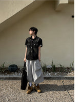 Weron Regular Denim Short Sleeve Shirt