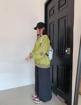 Killpu Stripe Flower Over Sweatshirt