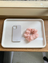 yeowhi ワンカラーアイフォンケース (ソフトグレー)