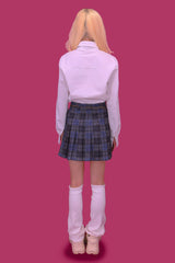 chain-bag check skirt (2color)