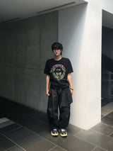 Lumen Cropped Slit Short-Sleeved T-Shirt 4C
