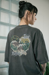 26SS★ ドルフィンハーツピグメント半袖Tシャツ