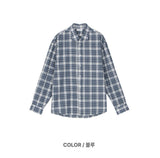 LMN ロイヤルアイスリネンパステルチェッカードシャツ (2 colors)