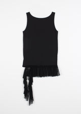 EYELET FRILL SLEEVELESS