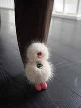 Cosymosy Mini Bird Keyring -  Oatmeal