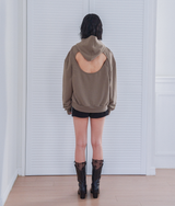 バックオープンフーディー_khaki