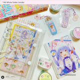 A6 white folder binder