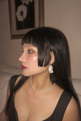 PEARL PETAL DROP EARRINGS
