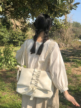 ラッフルエンベロープバッグ_ivory