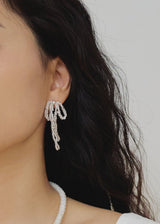 シルバー925 リボンピアス