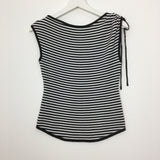 ワンショルダーシャーリングTシャツ(4color)
