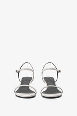 KITTEN STRAP SANDAL IN WHISPER WHITE