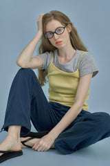 ラベルベーシックTシャツ_gray