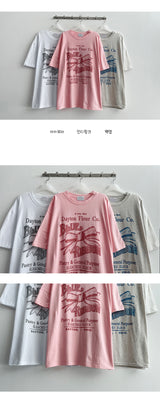 valet ribbon short sleeve T-shirt