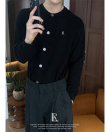 [ESSENTIAL LINE] Round neck basic cardigan(2color)
