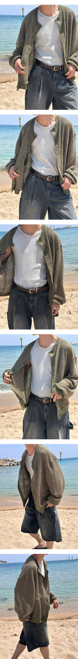 [Unisex] Ethnic see through cardigan(3color)