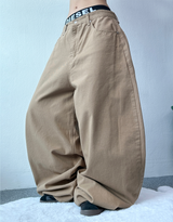 COTTON BASIC BALLOON PANTS❤🤍🤎🖤💚 - 5 COLORS
