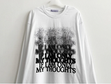 NT グラディエントノイズプリンティド長袖Tシャツ