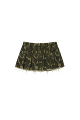 camo mini skirt (khaki)