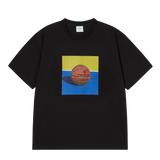 25SS スクエアバスケットボールショートスリーブTシャツ ブラック
