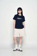 25SS チェックリストウーマン半袖Tシャツ ダークネイビー