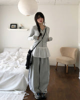 Sco Stripe Slim Hood Zip-Up