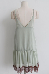 ISABEL LACE CHIFFON MINI DRESS