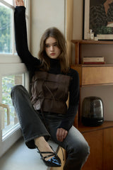 IRIS TOP / BROWN