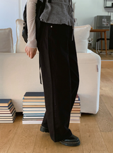 TD Basic Wide Cotton Pants (3color)