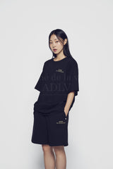 24FW UPSIDE DOWN BASIC LOGO SHORT SLEEVE T-SHIRT BLACK