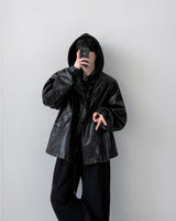 Pheno Washed Leather Parka