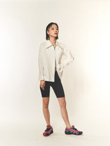BIG COLLAR 2WAY ZIPPER SHIRT (FOR WOMEN)