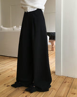 Meld Buckle Pintuck Slacks Pants