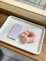 yeowhi ワンカラーアイフォンケース (ソフトラベンダー)