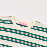 マルチストライプシンボルTシャツ アイボリー
