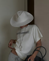 KMC "PRETENCIOUS" White Boxy Fit T-Shirt