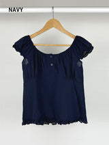 TEXTURE PUFF BLOUSE (3C)