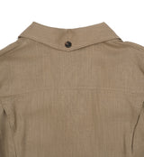 Saffy Linen Two Pocket Crop Jacket