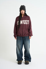 Sweet patch fuzz hoodie